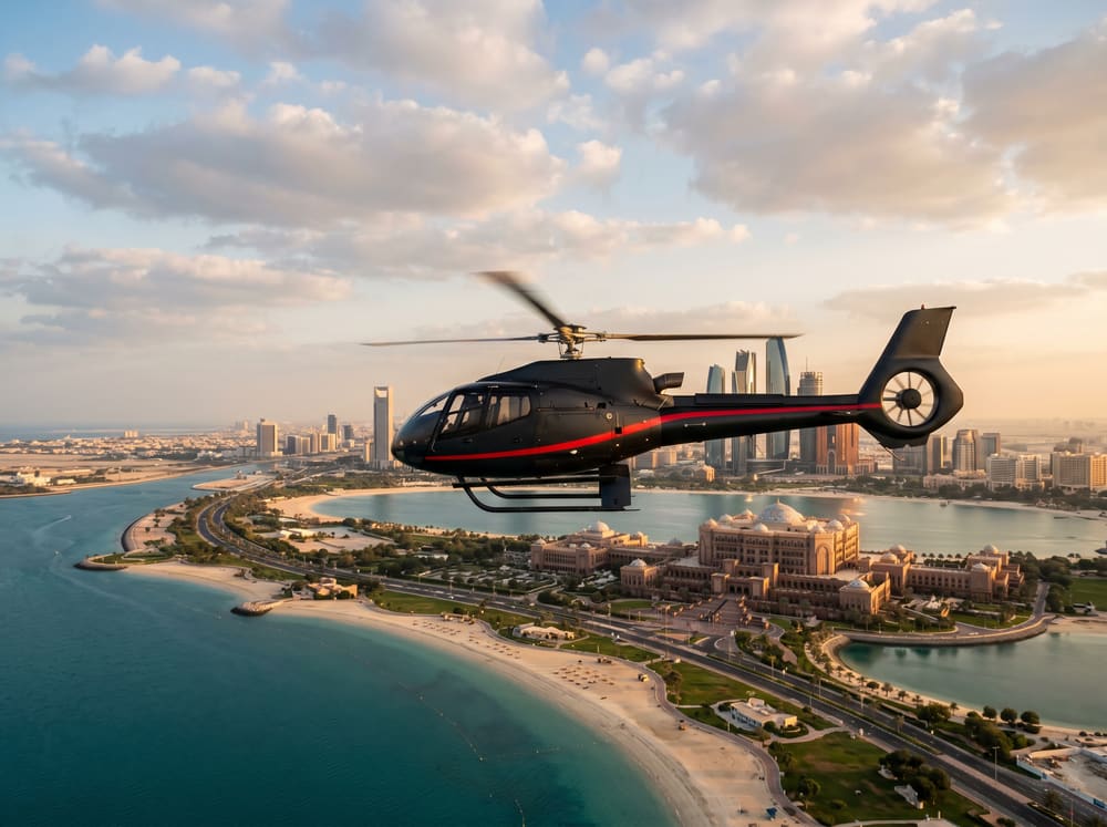 Corniche & Coast — Abu Dhabi aerial view